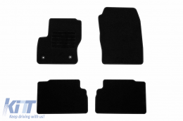 Textile floor mats by Rigum suitable for Ford C-Max 2012-2015, set of 4 pieces, black - ABFMF6023101