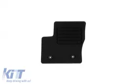 Textile floor mats by Rigum suitable for Ford Transit Connect after 2019, with 2 seats, set of 2 pieces, black-image-6247303