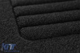 Textile floor mats by Rigum suitable for Ford Transit Connect after 2019, with 2 seats, set of 2 pieces, black-image-6247305