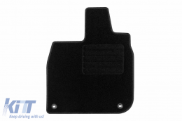 Textile floor mats by Rigum suitable for Honda E after 2020, set of 4 pieces, black-image-6247244