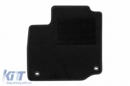 Textile floor mats by Rigum suitable for Honda Civic Hatchback diesel 2012-2017, set of 4 pieces, black-image-6244159