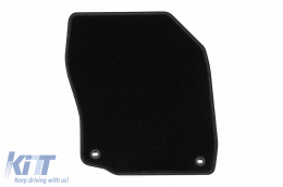 Textile floor mats by Rigum suitable for Honda Civic Hatchback diesel 2012-2017, set of 4 pieces, black-image-6244160