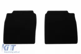 Textile floor mats by Rigum suitable for Honda Civic Hatchback diesel 2012-2017, set of 4 pieces, black-image-6244161