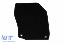 Textile floor mats by Rigum suitable for Honda Civic Hatchback petrol 2012-2017, set of 4 pieces, black-image-6245345
