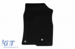 Textile floor mats by Rigum suitable for Honda Civic 2017-2021, set of 4 pieces, black-image-6245352