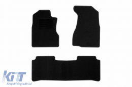 Textile floor mats by Rigum suitable for Honda CR-V 2002-2007, set of 4 pieces, black - ABFMH6022938