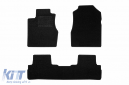 Textile floor mats by Rigum suitable for Honda CR-V 2007-2013, set of 4 pieces, black - ABFMH6022939