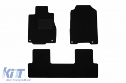Textile floor mats by Rigum suitable for Honda CR-V 2013-2018, set of 4 pieces, black - ABFMH6022940