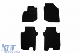 Textile floor mats by Rigum suitable for Honda Jazz 2008-2015, set of 4 pieces, black - ABFMH6022942