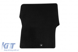 Textile floor mats by Rigum suitable for Hyundai Staria after 2022, with 2 seats, 3-piece front set, black-image-6243942