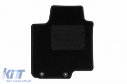 Textile floor mats by Rigum suitable for Hyundai Bayon after 2021, set of 4 pieces, black-image-6244180