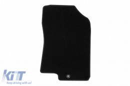 Textile floor mats by Rigum suitable for Hyundai Bayon after 2021, set of 4 pieces, black-image-6244181