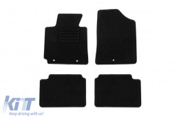 Textile floor mats by Rigum suitable for Hyundai Veloster after 2011, set of 4 pieces, black - ABFMH6022819