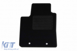Textile floor mats by Rigum suitable for Hyundai i10 after 2020, set of 4 pieces, black-image-6245425