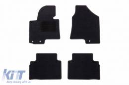 Textile floor mats by Rigum suitable for Hyundai ix35 2009-2015, set of 4 pieces, black - ABFMH6022954