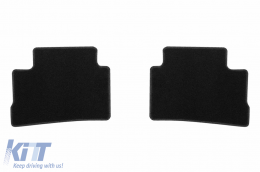Textile floor mats by Rigum suitable for Hyundai Kona 2017-2023, set of 4 pieces, black-image-6245476