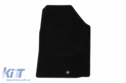 Textile floor mats by Rigum suitable for Hyundai Ioniq after 2017 Electric, set of 4 pieces, black-image-6245633