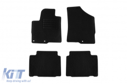 Textile floor mats by Rigum suitable for Hyundai iX55 2009-2011, set of 4 pieces, black - ABFMH6023143
