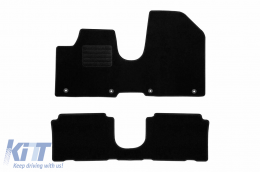 Textile floor mats by Rigum suitable for Hyundai Ioniq 5 after 2021, set of 4 pieces, black - ABFMH6023235