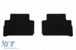 Textile floor mats by Rigum suitable for Hyundai Santa Fe after 2021, set of 4 pieces, black-image-6247922