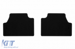 Textile floor mats by Rigum suitable for Hyundai Kona Electric 2018-2023, set of 4 pieces, black-image-6248011