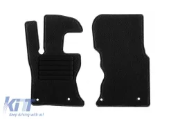 Textile floor mats by Rigum suitable for Jaguar F-Pace after 2016, Range Rover Velar after 2017, set of 4 pieces, black-image-6247759
