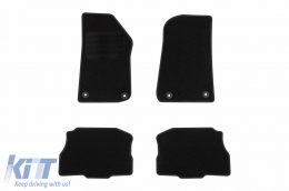 Textile floor mats by Rigum suitable for Jeep Wrangler 4XE PHEV after 2021, set of 4 pieces, black - ABFMJ6022976