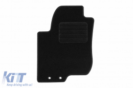 Textile floor mats by Rigum suitable for KIA Ceed 2007-2012, set of 4 pieces, black-image-6248058