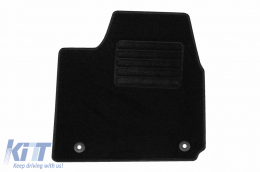 Textile floor mats by Rigum suitable for KIA Ev6 after 2021, set of 4 pieces, black-image-6247329