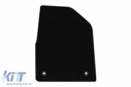 Textile floor mats by Rigum suitable for KIA Ev6 after 2021, set of 4 pieces, black-image-6247330