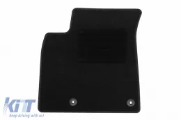 Textile floor mats by Rigum suitable for KIA Niro after 2016, set of 4 pieces, black-image-6245653