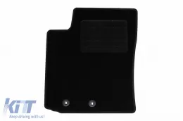 Textile floor mats by Rigum suitable for KIA Rio after 2017, set of 4 pieces, black-image-6244208