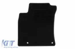 Textile floor mats by Rigum suitable for KIA Ceed, Pro Ceed, XCeed after 2018, set of 4 pieces, black-image-6244201
