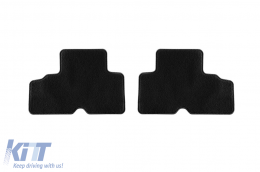 Textile floor mats by Rigum suitable for Kia Carens after 2013, with 7 seats, set of 5 pieces, black-image-6245626