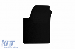Textile floor mats by Rigum suitable for Kia Cerato 2004-2008, set of 4 pieces, black-image-6245646