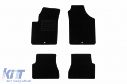Textile floor mats by Rigum suitable for KIA Picanto 2004-2011, set of 4 pieces, black - ABFMK6022985