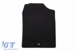 Textile floor mats by Rigum suitable for KIA Picanto after 2017, set of 4 pieces, black-image-6245682