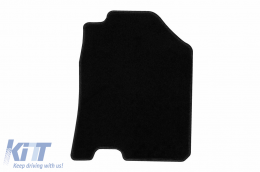 Textile floor mats by Rigum suitable for KIA E-niro after 2018, set of 4 pieces, black-image-6247948