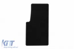 Textile floor mats by Rigum suitable for MAN TGE after 2017, set of 2 pieces, black-image-6247394