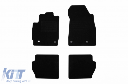 Textile floor mats by Rigum suitable for Mazda 2 2007-2015, set of 4 pieces, black - ABFMM6023005