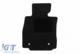 Textile floor mats by Rigum suitable for Mazda 2 2015-2020, set of 4 pieces, black-image-6245805