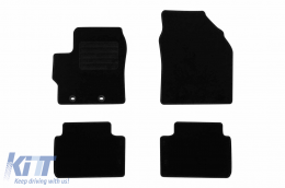 Textile floor mats by Rigum suitable for Mazda 2 Hybrid after 2022, set of 4 pieces, black - ABFMM6023350