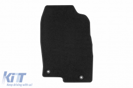 Textile floor mats by Rigum suitable for Mazda Cx-5 after 2017, set of 4 pieces, black-image-6244223