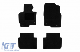 Textile floor mats by Rigum suitable for Mazda Cx-5 2012-2017, set of 4 pieces, black - ABFMM6023018