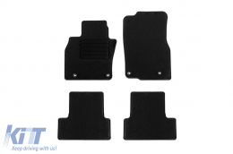 Textile floor mats by Rigum suitable for Mazda CX-60, CX-60 PHEV after 2022, set of 4 pieces, black - ABFMM6023274