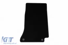 Textile floor mats by Rigum suitable for Mercedes C class W205 2013-2020, set of 4 pieces, black-image-6244230