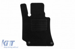 Textile floor mats by Rigum suitable for Mercedes E class W212 2009-2016, set of 4 pieces, black-image-6244236