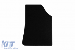 Textile floor mats by Rigum suitable for Mercedes Citan W420 after 2022, Renault Kangoo Van Extra Double cabin after 2021, set of 4 pieces, black-image-6244901