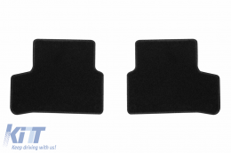 Textile floor mats by Rigum suitable for Mercedes A class W177, B class W247 after 2018, CLA C118, X118, GLA H247 after 2019, set of 4 pieces, black-image-6245905