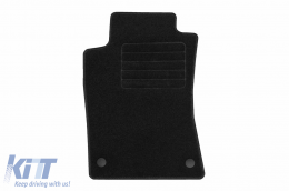 Textile floor mats by Rigum suitable for Mercedes CLS 2002-2010, E class W211 2002-2009, set of 4 pieces, black-image-6245958